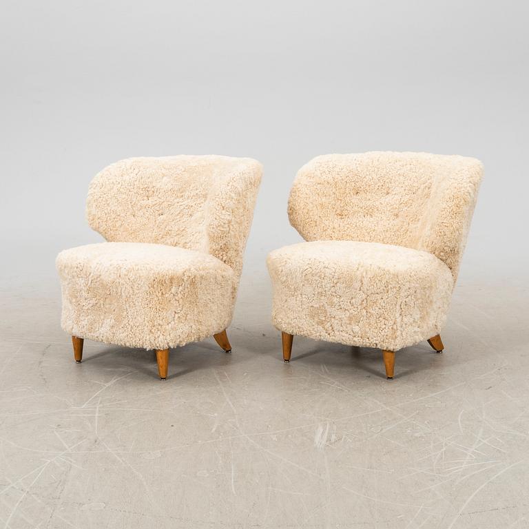 Chairs, a pair, probably Finland, first half of the 20th century.