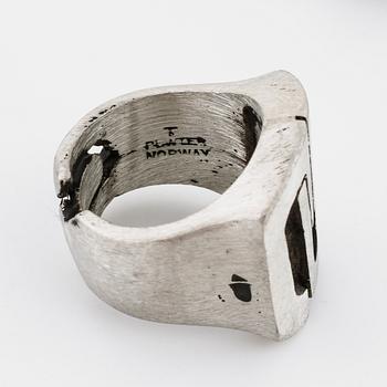 SVERRE HØVRE JOHNSEN, 3 ringar,  Bjørn Tannums Sølvverksted, Hamar ca 1970-75.