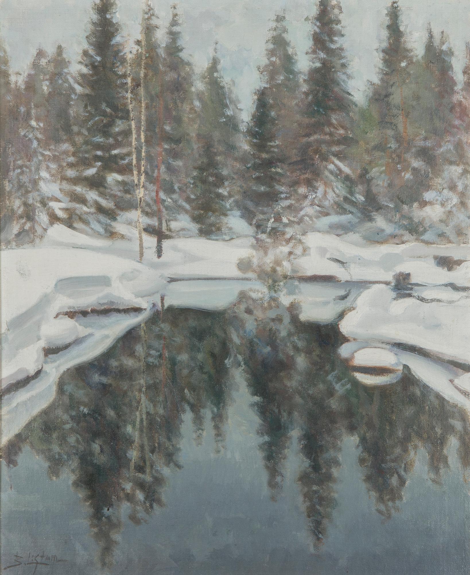 Berndt Lagerstam, Vintrigt skogslandskap.