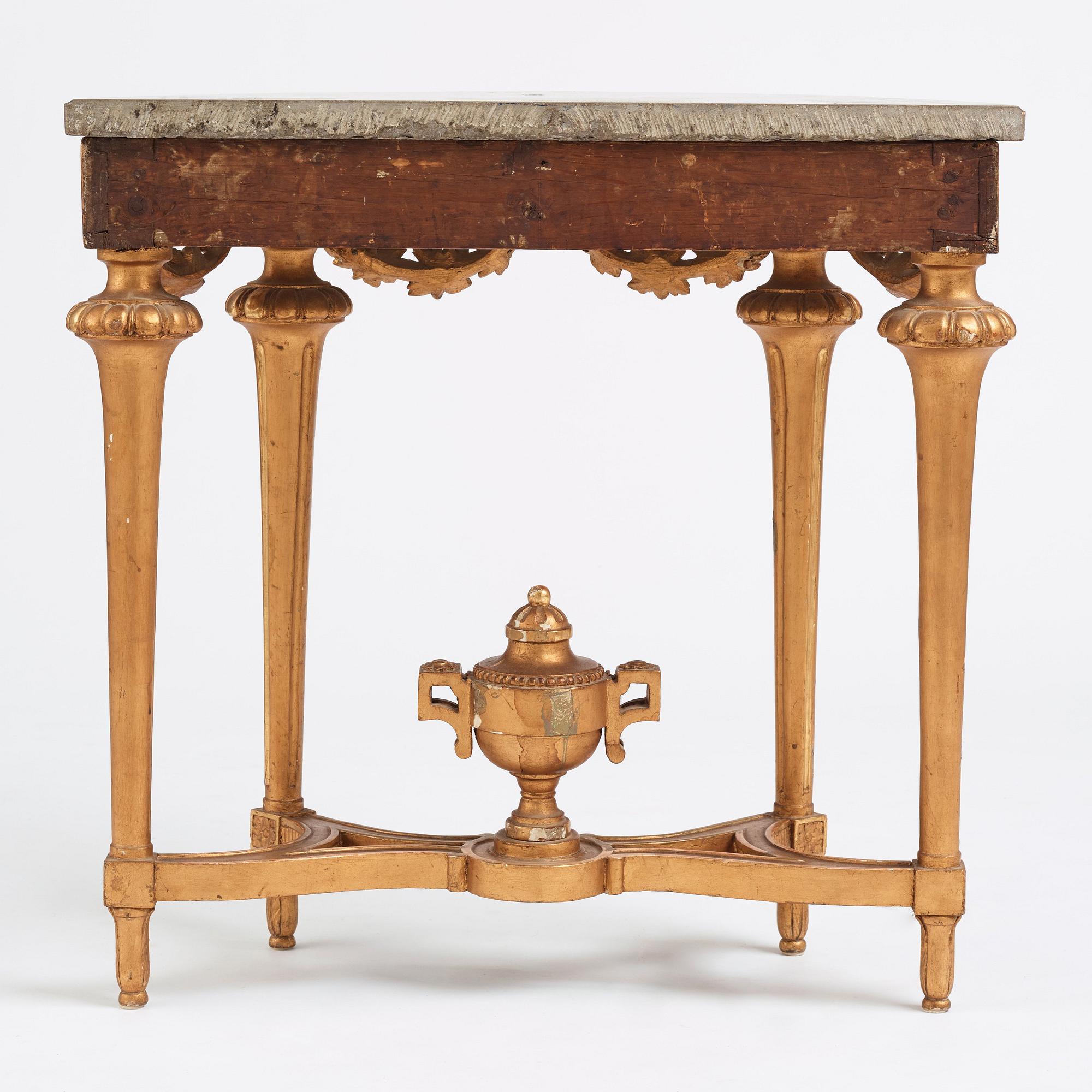 Konsolbord, Stockholmsarbete 1700-talets senare del, Gustavianskt.