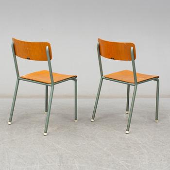 A set of eight chairs from Grythyttan Stålmöbler, late 20th Century.