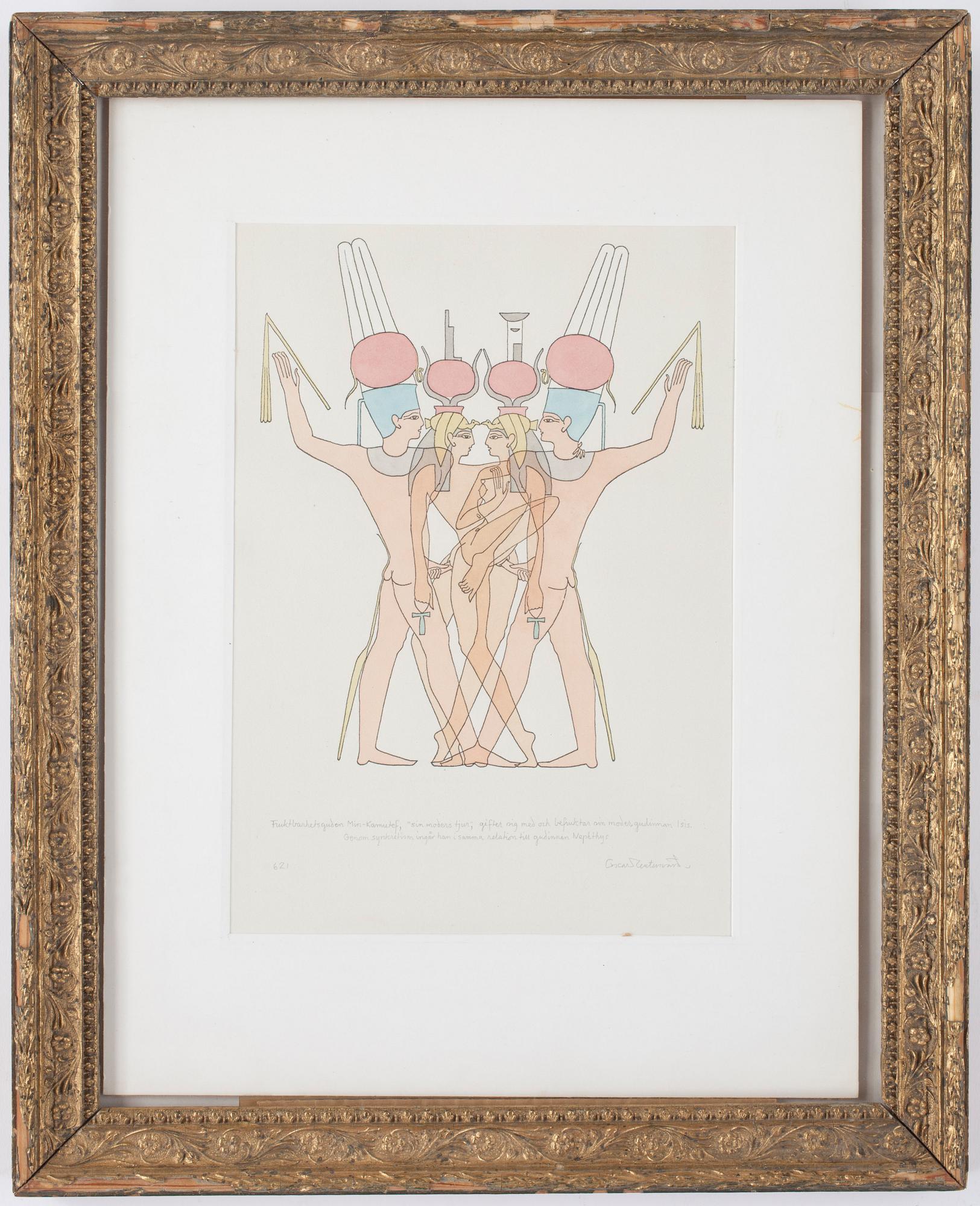 OSCAR REUTERSWÄRD, 2 st, litografier, sign.