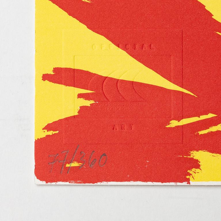 Mapp, 4 litografier,"5Th IAAF World Championships in Athletics Götebog 1995".