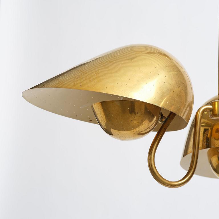Carl-Axel Acking, taklampa, modell "958", Bröderna Malmströms Metallvarufabrik, Malmö, 1940-tal.