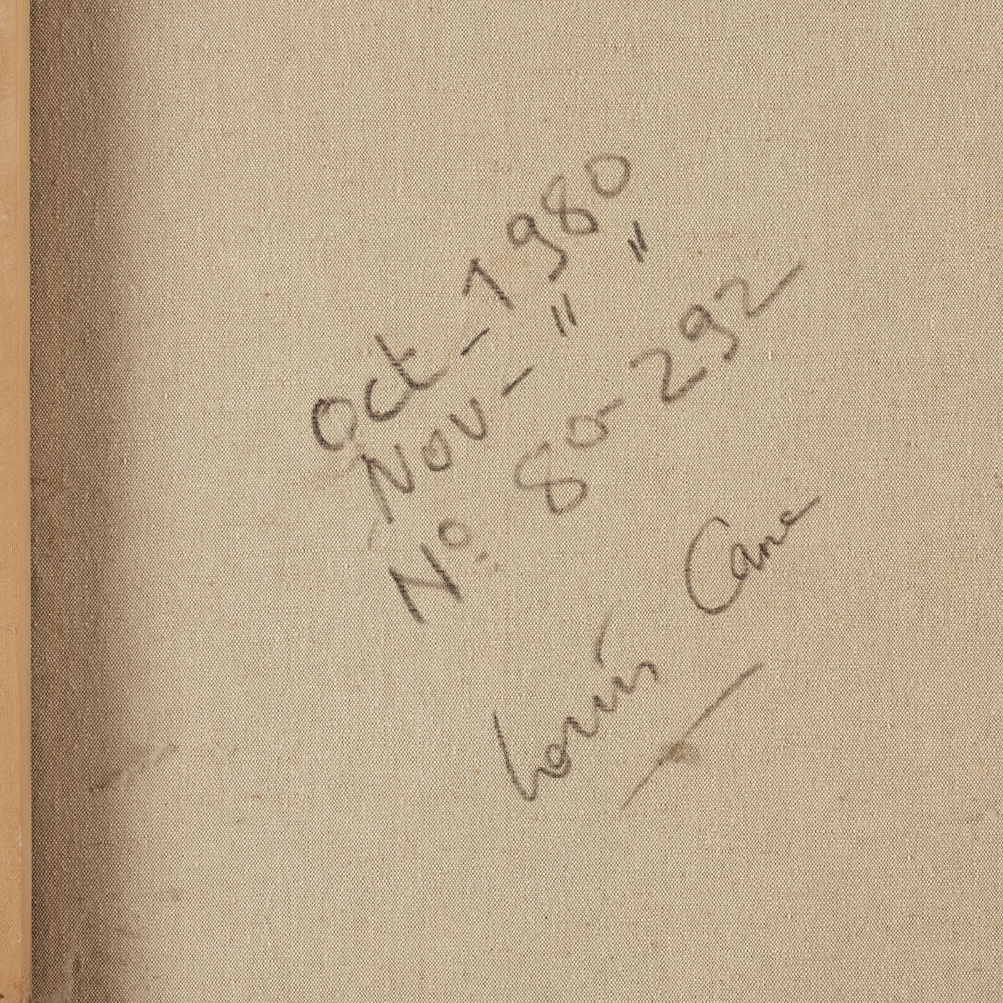 Louis Cane, oil on canvas, signed and dated 1980 on verso.