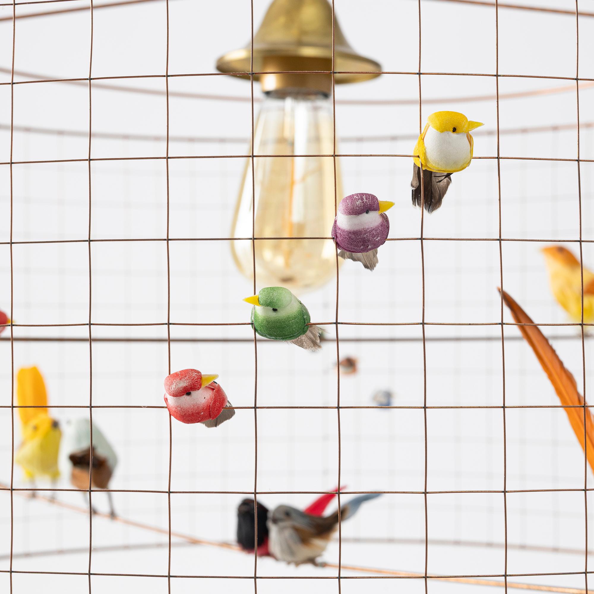 Mathieu Challières, a ceiling lamp, "Suspension Demi-Grande Volière", Challières, France.