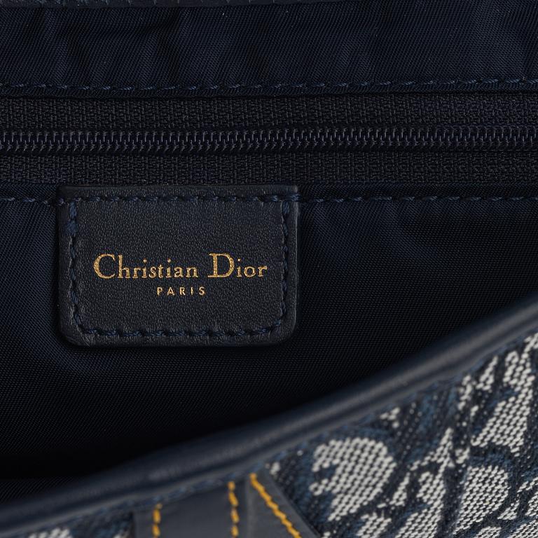 Christian Dior, a monogram canvas 'Saddle bag'.