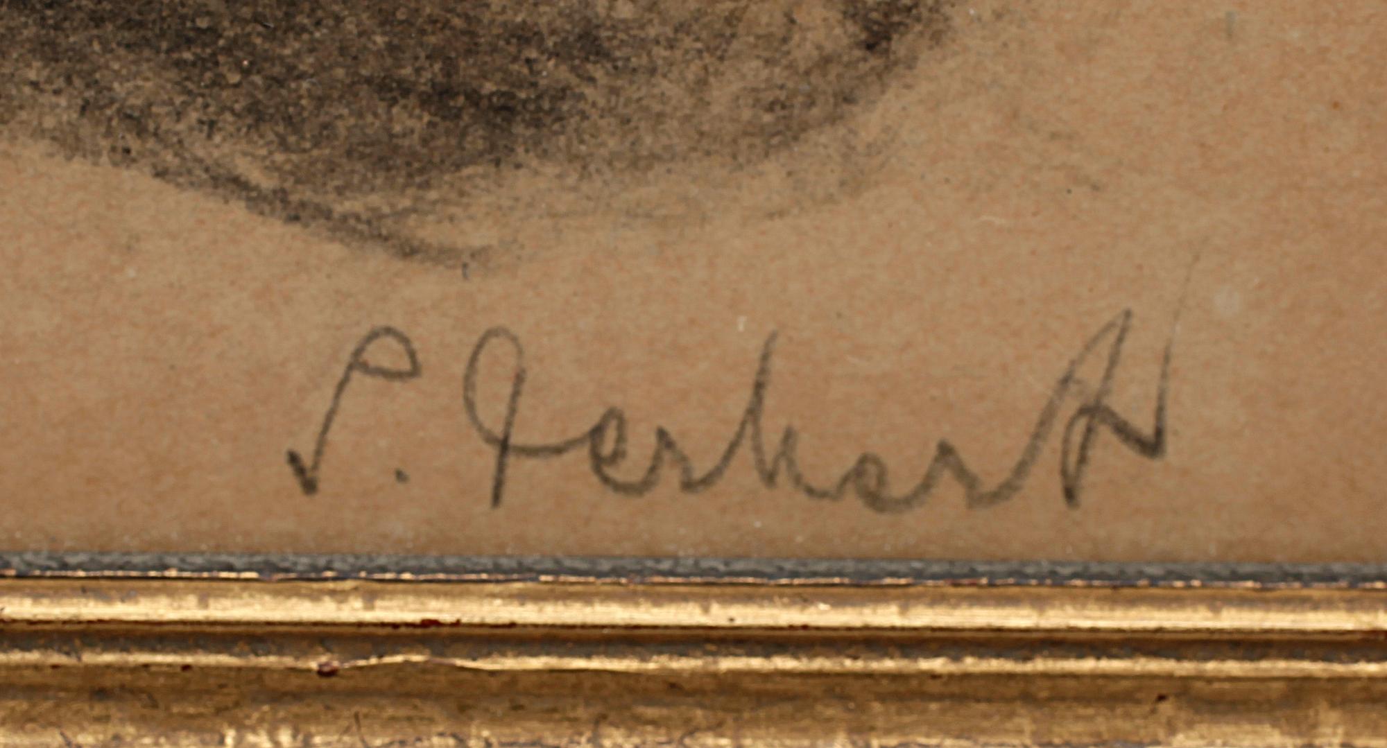 SIRI DERKERT, blyertsteckning, sign o dat -44.