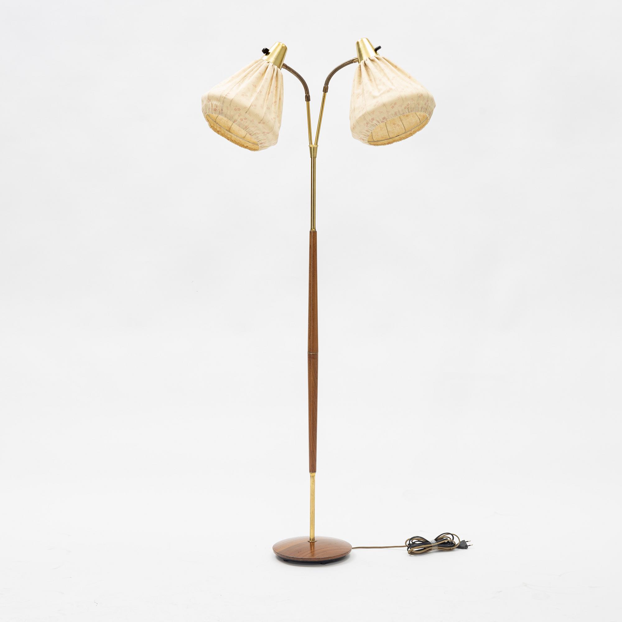 A floor lamp, EAE Eskilstuna, mid 20th century.