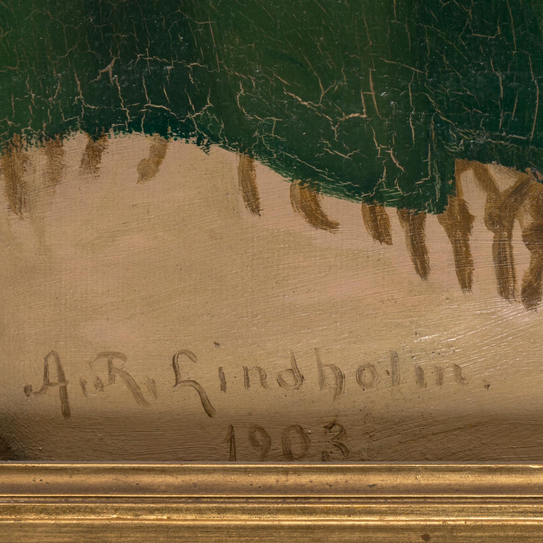 AXEL REINHOLD LINDHOLM, oil on canvas, signed and dated 1903.