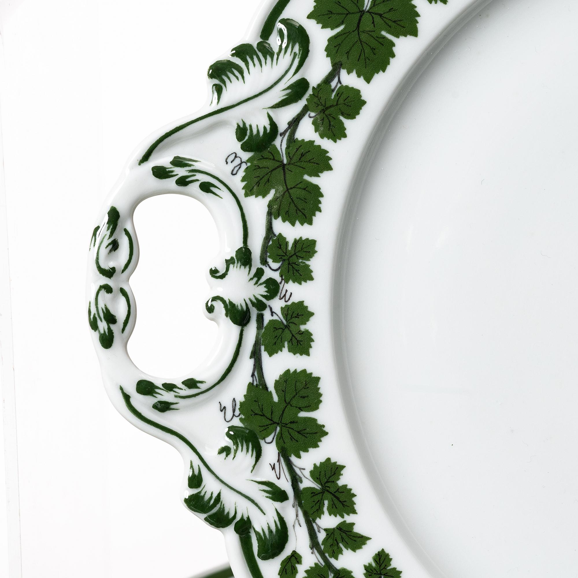 An 187-piece 'Weinlaub' porcelain dinner and coffee service, Meissen, Germany.