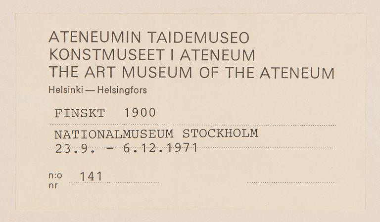 Akseli Gallen-Kallela, "Kullervo Cursing.".