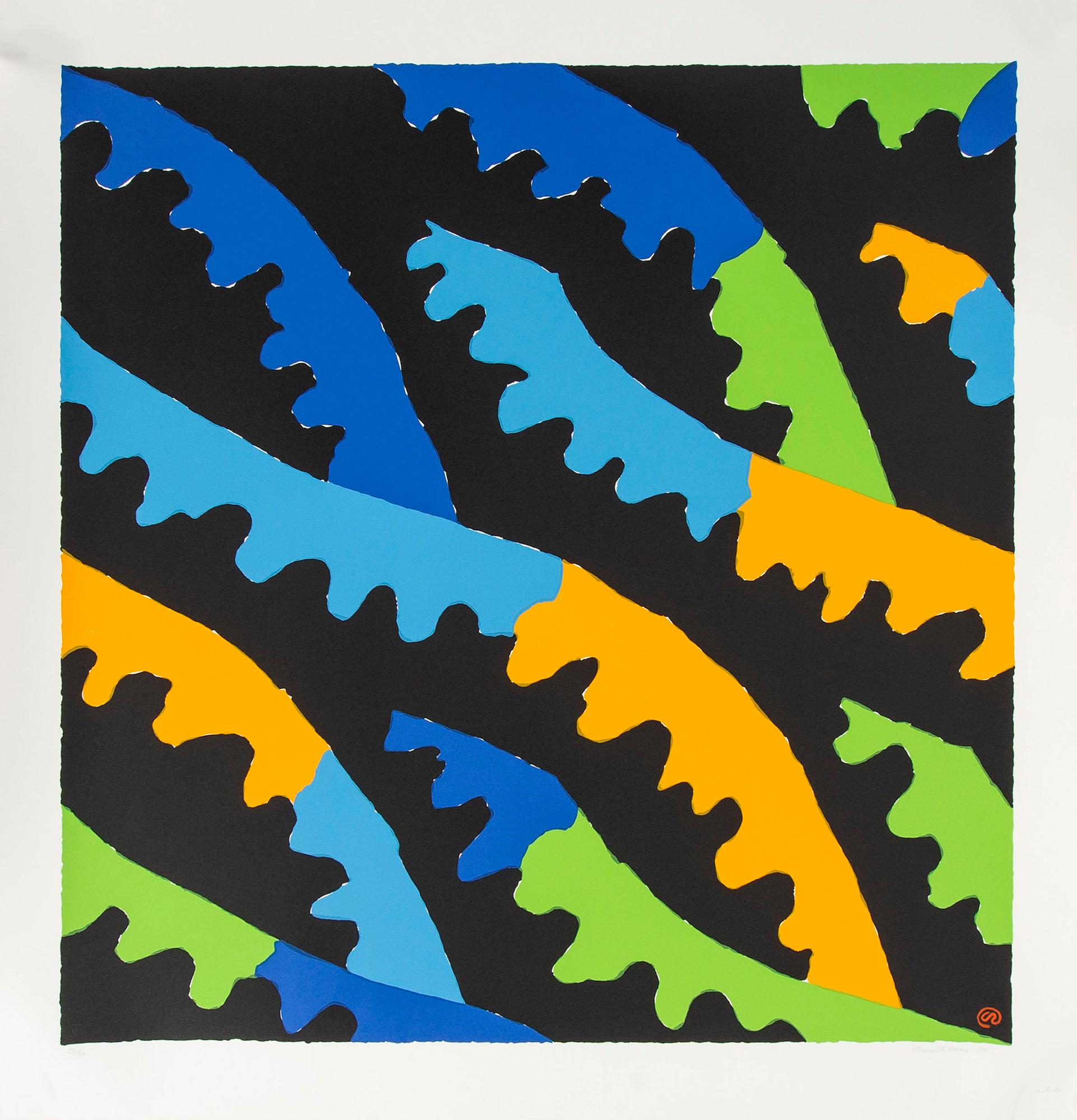 Lennart Rodhe, lithograph in colours signed dated and numbered 1991 28/50.