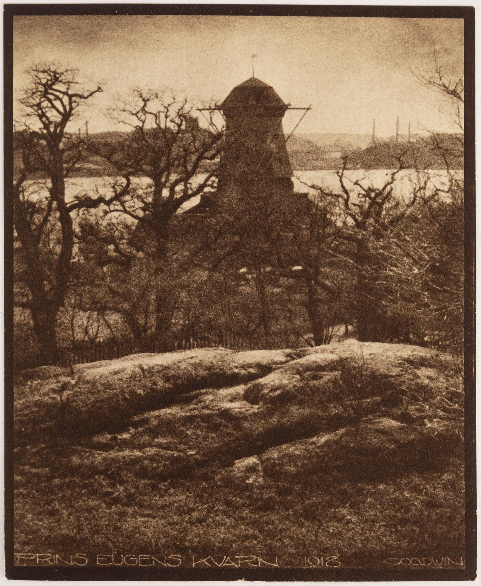 HENRY B. GOODWIN, Two photo gravures from the book Vårt vackra Stockholm signed in the negative.