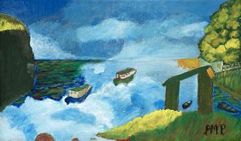 50. Primus Mortimer Pettersson, Boats at sea.