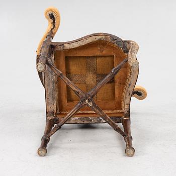 Powder chair, 18th century,.