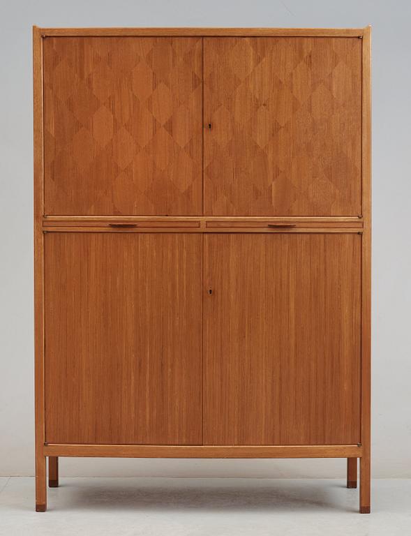 A David Rosen mahogany and palisander cabinet, journeyman work by Bengt Rosén, Stockholm 1955.