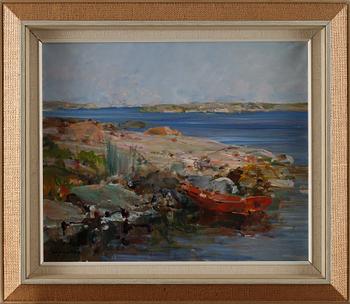 HUGO ÖFVERSTRÖM, olja på duk, signerad.