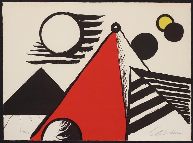 Alexander Calder, "Pyramid Rouge".