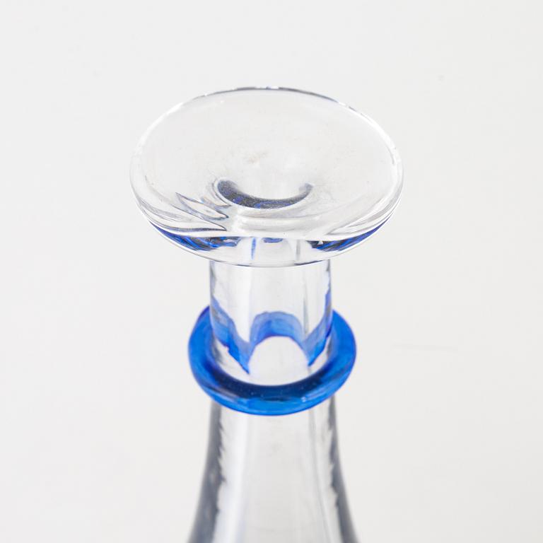 Bertil Vallien, 4 delar, glas, Kosta Boda, signerade.