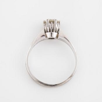 A brilliant cut diamond ring by Arne Blomberg, Strömstad, 1974.