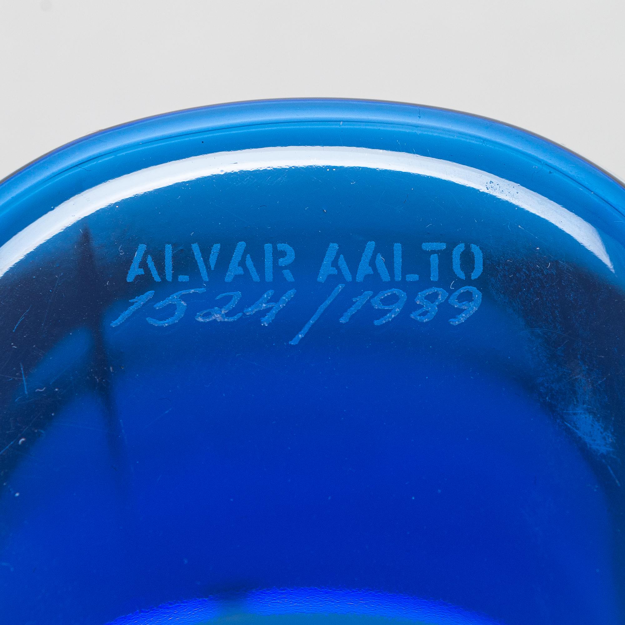 Alvar Aalto, vas, modell 3030, signerad Alvar Aalto Iittala.