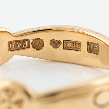 Freemason ring, 18K gold.