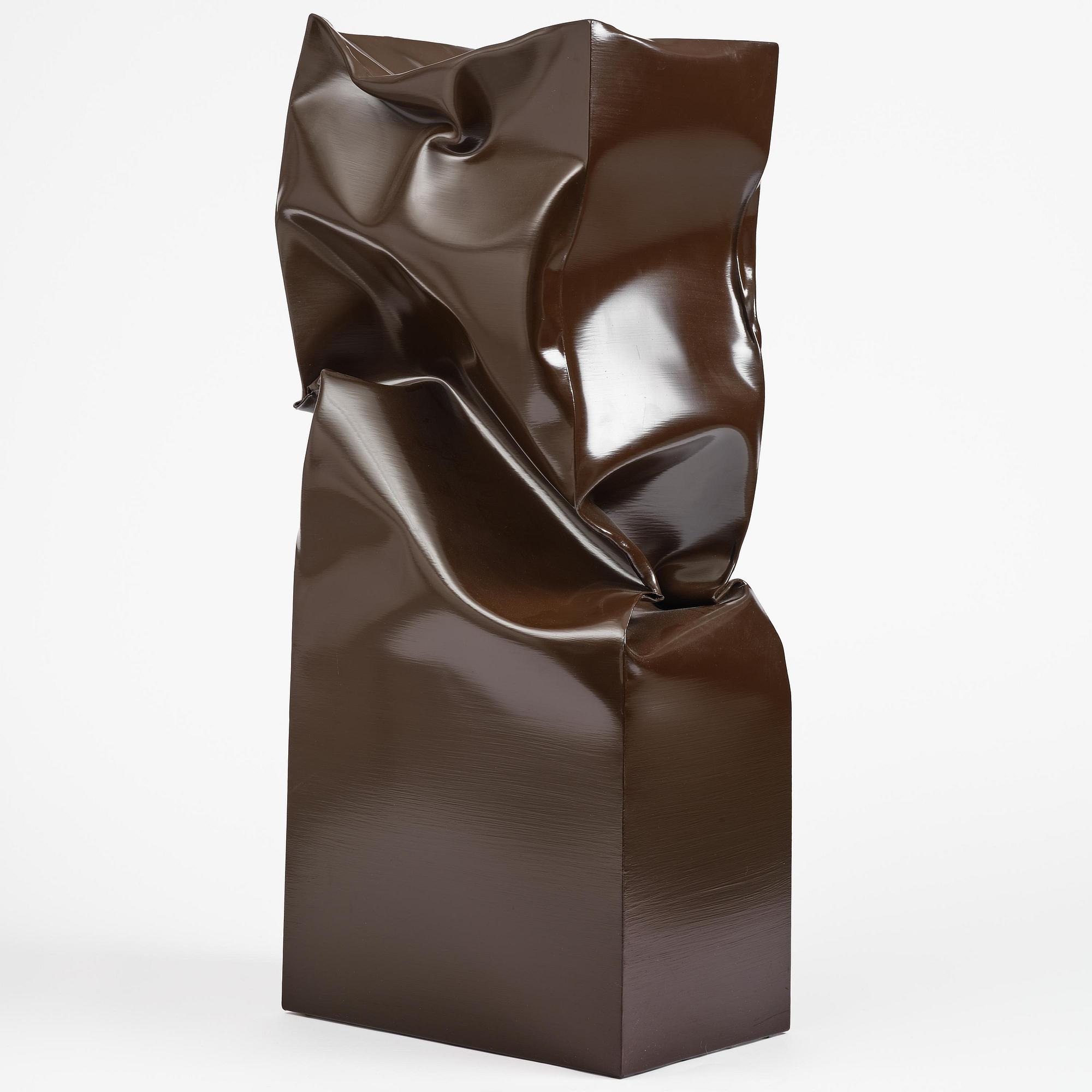 Angela de la Cruz, "Standing Box Large (Brown)".