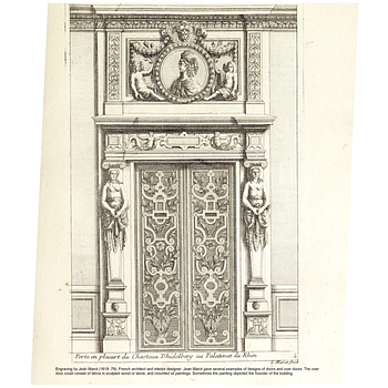 A French late 17th century over door.