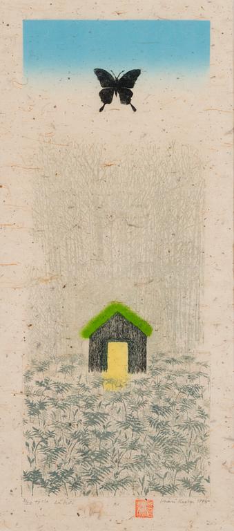 INARI KROHN, colour etching, signed and dated 1994, tpl'a 3/20.