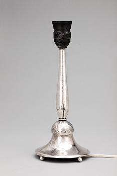 BORDSLAMPA, silver, Hugo Wilhelm Antonius Segerqvist, Göteborg, 1928.