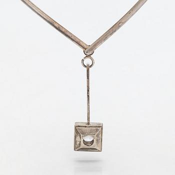 Smyckesset, 4 delar, silver, syntetisk stenar, Pege (Karl-Erik Palmberg), Alton, Sverige.