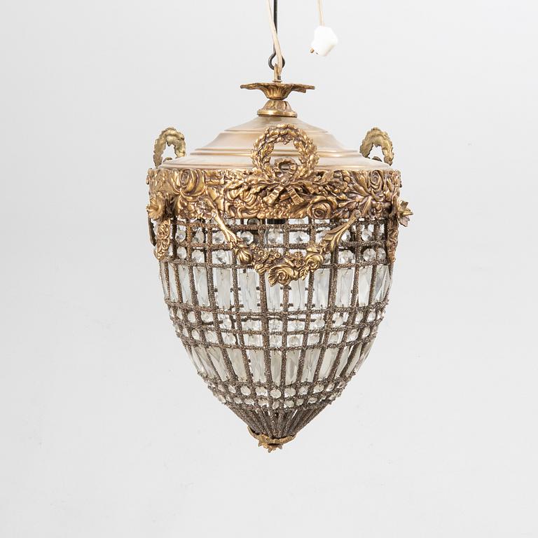 Ceiling lamp Louis XVI style, second half of the 20th century.
