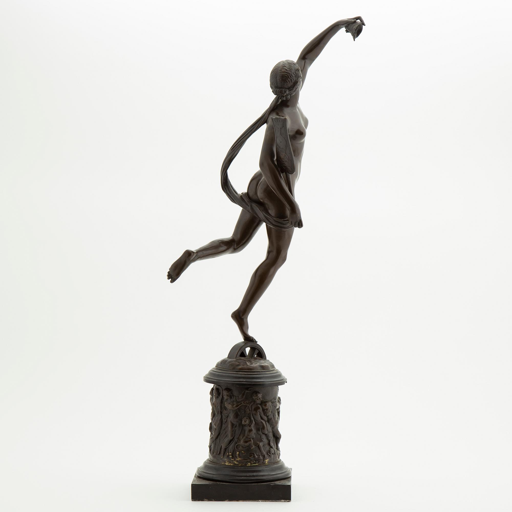 Sculpture, bronze, around 1900.