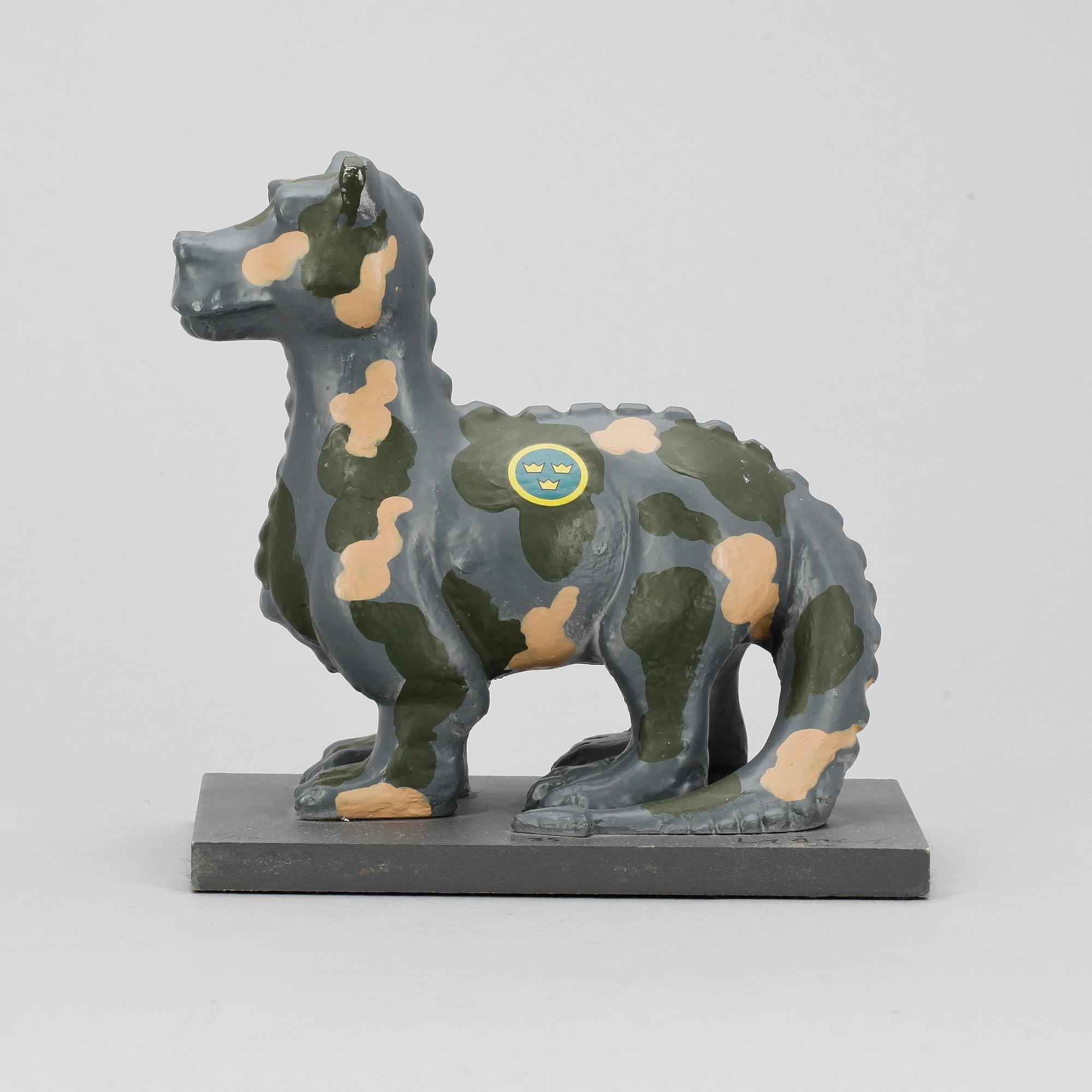 LASSE ÅBERG, skulptur, bemålat glasfiber. Sign o numr 5/10.