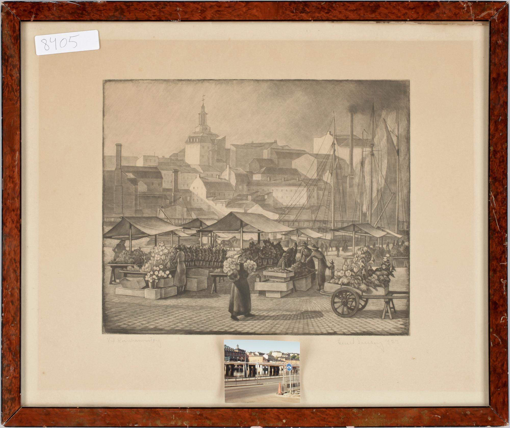 HARALD SALLBERG, etsningar, 2st, sign o dat 1923 resp 1933.