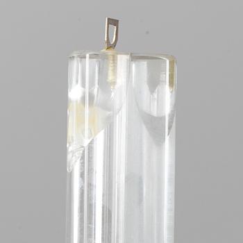 A J T Kalmar brass and glass ceiling light, second half of the 20th Century.