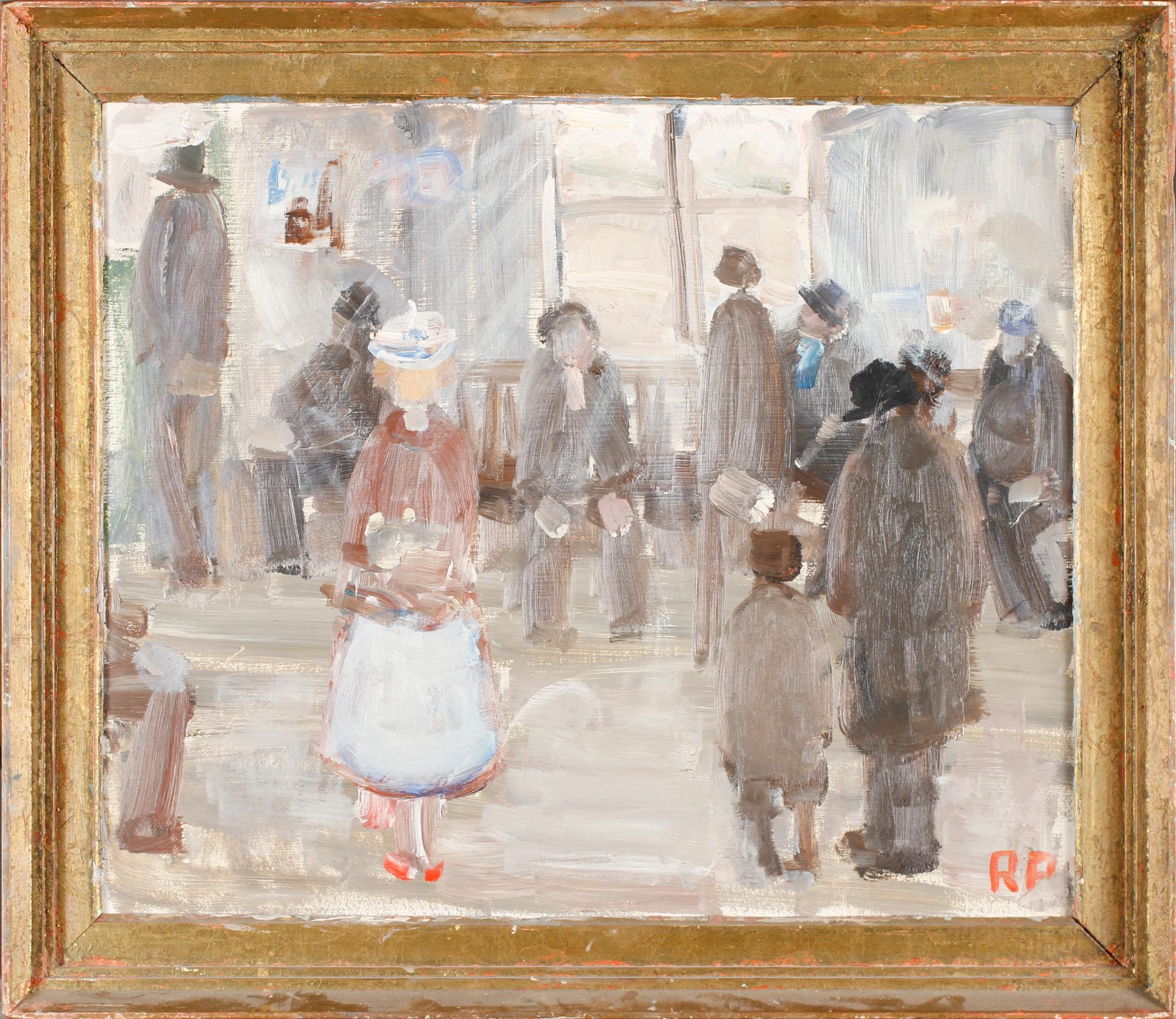 RAGNAR PERSON, olja på pannå, monogramsignerad.