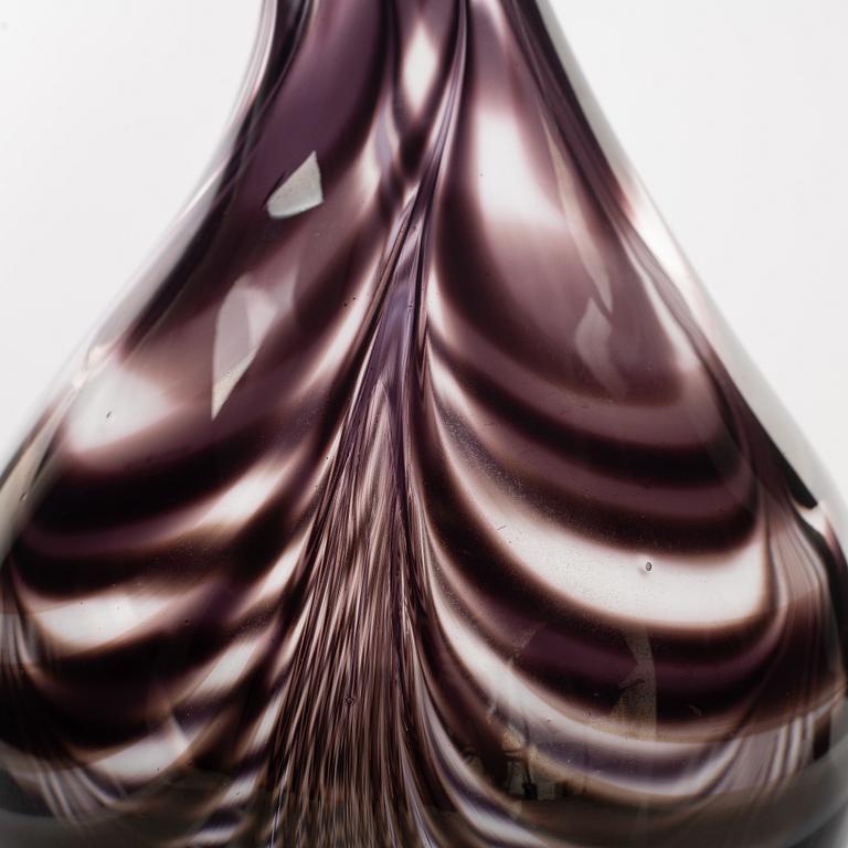 Ulrica Hydman-Vallien, a 'Snakeflower' glass vase, Kosta Boda.