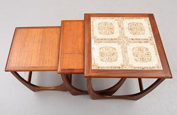 SATSBORD, 3 delar, möjligen G-plan, England, 1900-talets andra hälft.