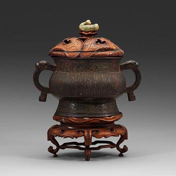 366. A bronze censer, Ming dynasty (1368-1644).