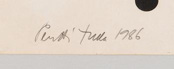 Pentti Tulla, silkscreen, signed and dated -86, numbered 30/50.