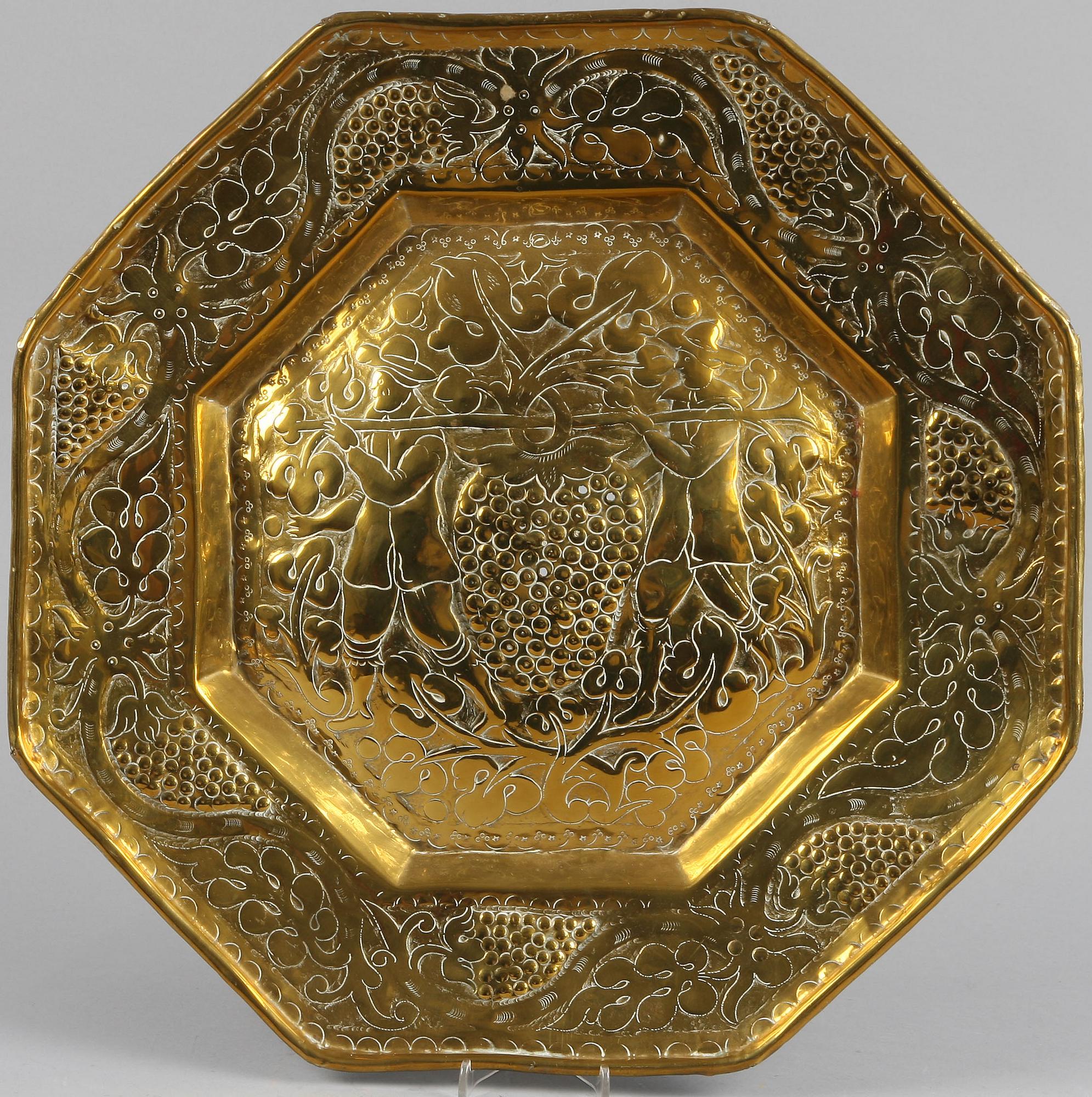 DOPFAT, mässing, 1600/1700-tal. Barock, nordeuropa.