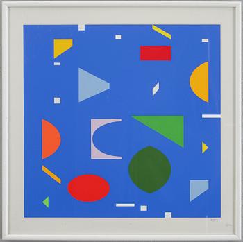 Yaacov Agam · YAACOV AGAM, Färgserigrafi. Signerad och numrerad 120/200