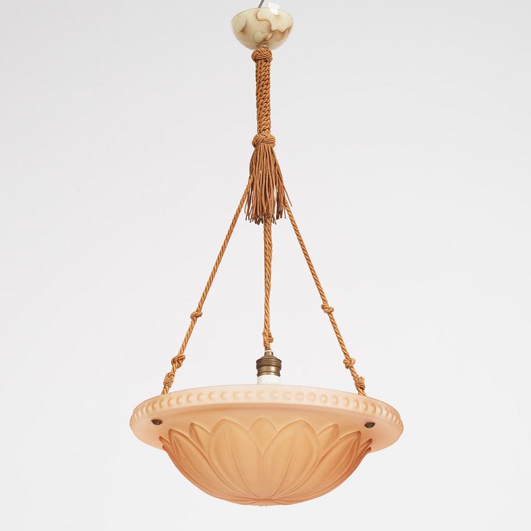 Harald Notini, a ceiling lamp model "10074", Arvid Böhlmarks Lampfabrik, 1920s.