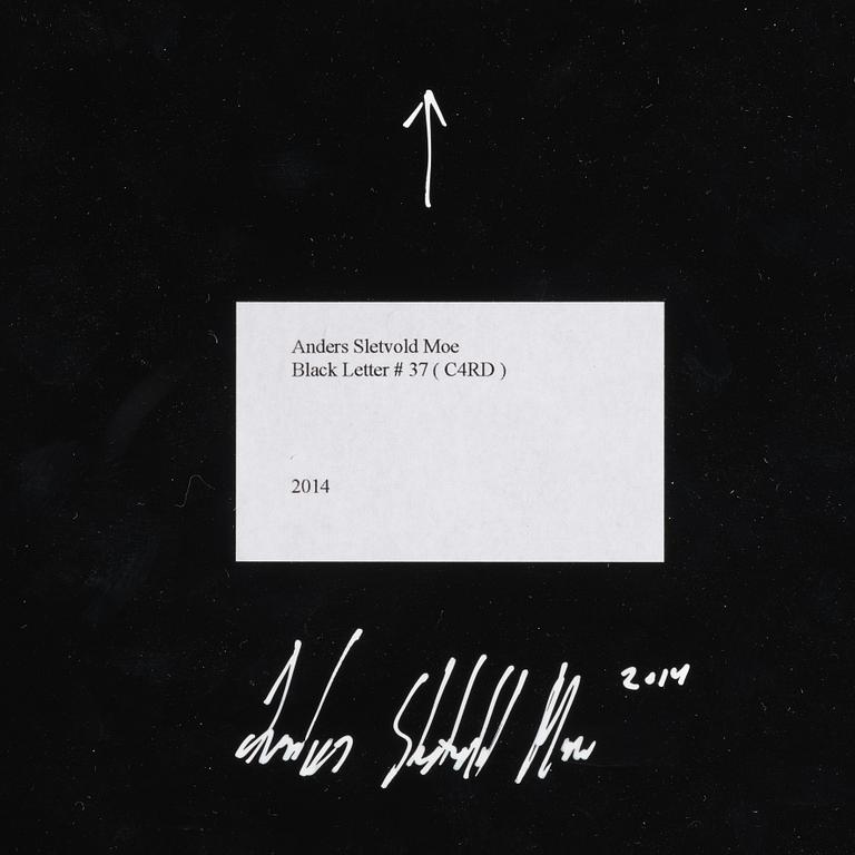 Anders Sletvold Moe, "Black Letters".