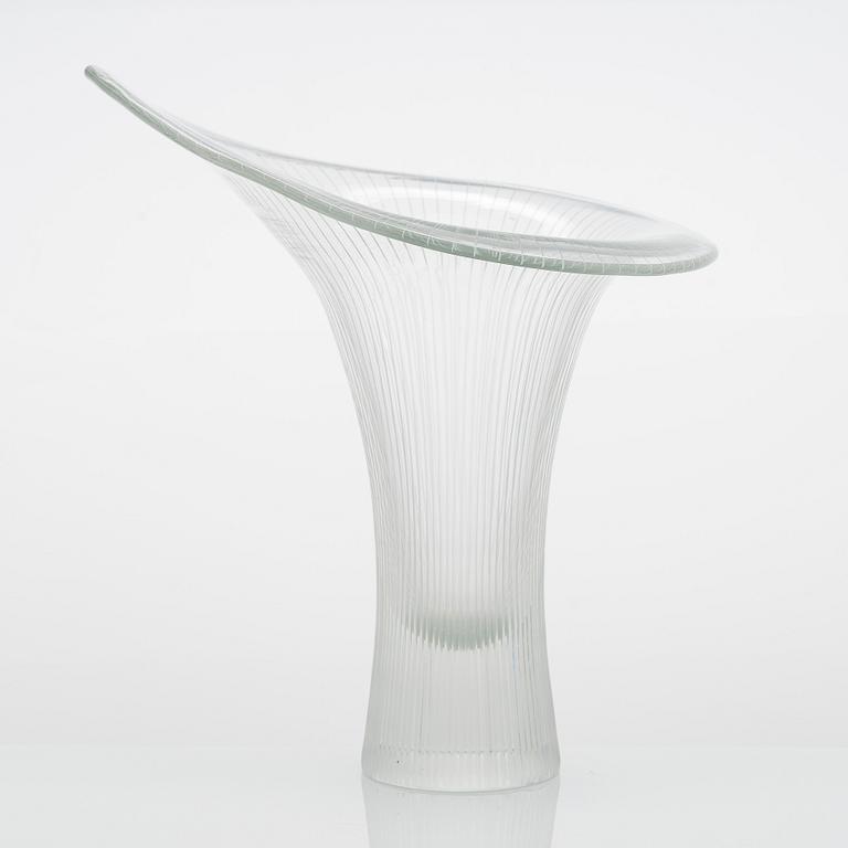 Tapio Wirkkala, a 'Chanterelle' glass vase, signed Tapio Wirkkala Iittala.