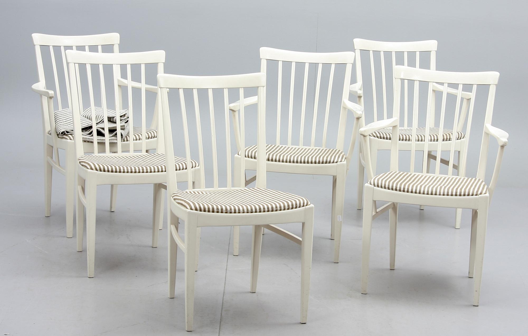 MATGRUPP, 7 delar "Herrgården" Carl Malmsten för Bodafors. 1900-tal.