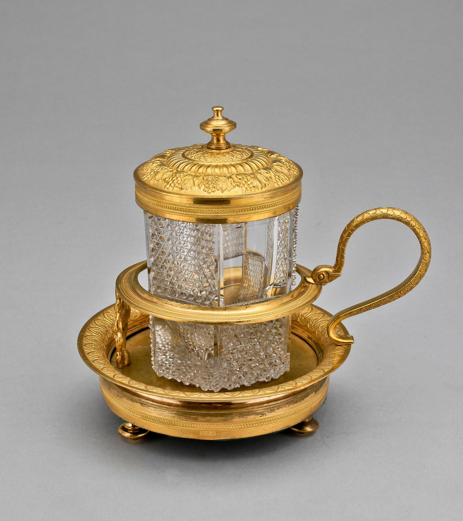KAVIARSKÅL, empirestil, 1800-tal, troligen Ryssland.
