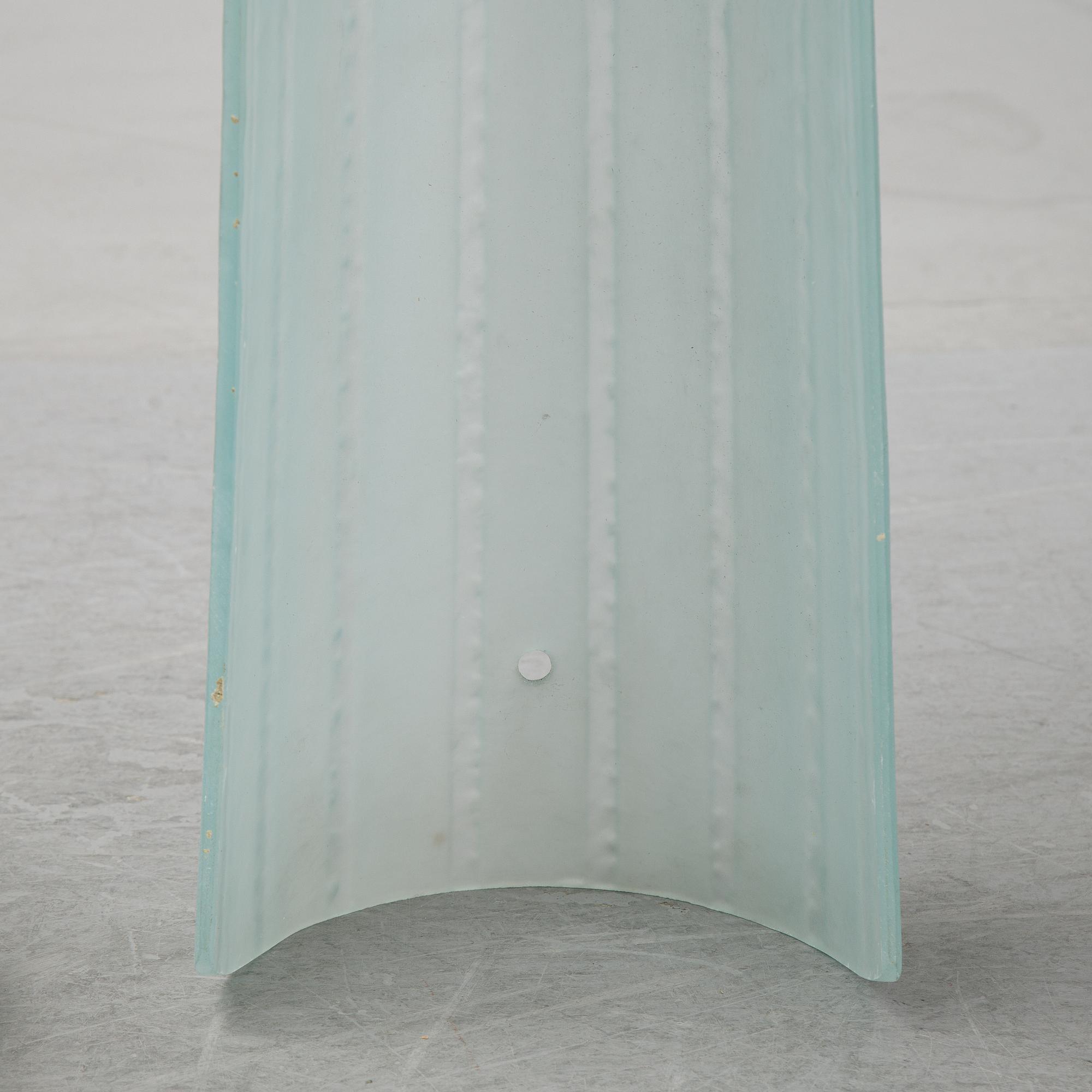 Glass shades for wall sconces, mid 20th century.